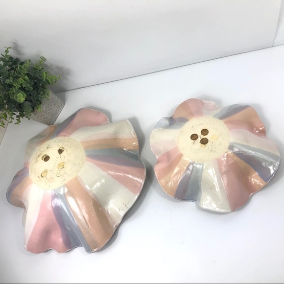 Handpainted WHITE and pink Decorative Bowls Raffled Large & Medium - Picture 7 of 16